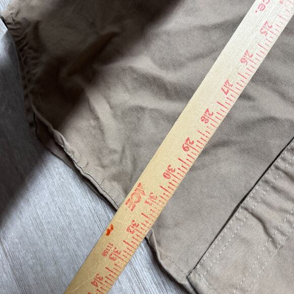 Carhartt Heavy Canvas Pearl Snap Western Button Up Shirt Mens L Beige Workwear - Picture 8 of 10